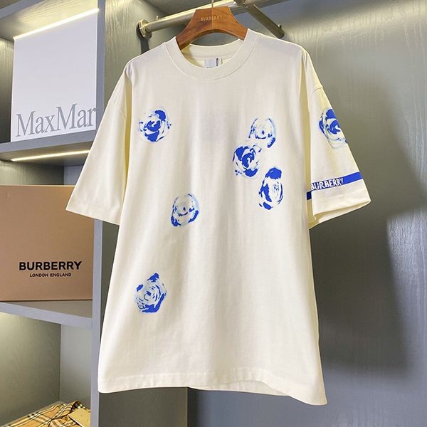 超人気 バーバリー ローズ Tシャツ 偽物 レギュラーフィット 8081394